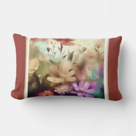 花かわいらしフローラ装飾用クッション ランバークッション