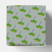 花かわいらしフローラ青い緑のケシ フェイバーボックス (上部)