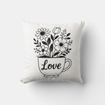 花かわいらし付き紅茶カップデザイン