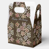 花かわいらし咲きチョコレートブラウンゲストビーフボックス フェイバーボックス (オープン)