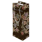花かわいらし咲きチョコレートワインバッグ ワインギフトバッグ (裏面アングル)