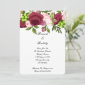 花かわいらし咲きブライダルシャワー 招待状 (スタンド正面)