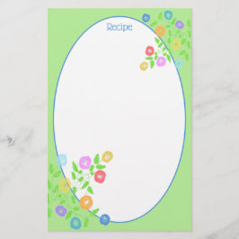 花かわいらし咲きレシピ文具 便箋
