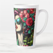 花かわいらし園の女カラフル性 カフェラテマグ (右)