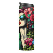 花かわいらし園の女カラフル性 タンブラー (回転右)