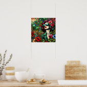 花かわいらし園の女性 ポスター (キッチン)