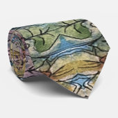 花かわいらし園の水の色絵画の ネクタイ (ロール)