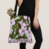 花かわいらし園グリーンリーラージショッピング トートバッグ (クローズアップ)