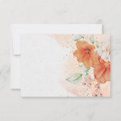 花かわいらし妊娠告知カード 招待状 (裏面)