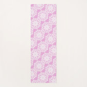 花かわいらし曼荼羅模様ピンク ヨガマット (正面)