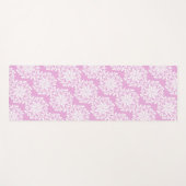 花かわいらし曼荼羅模様ピンク ヨガマット (正面(横))