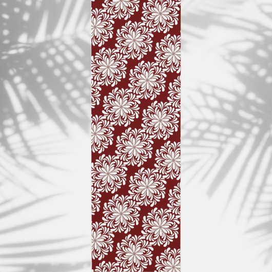 花かわいらし曼荼羅模様マルーン ヨガマット