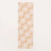 花かわいらし曼荼羅模様桃 ヨガマット (正面)