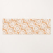 花かわいらし曼荼羅模様桃 ヨガマット (正面(横))