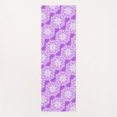 花かわいらし曼荼羅模様(紫) ヨガマット (正面)