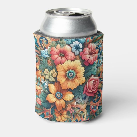 花かわいらし束 缶クーラー (缶裏面)