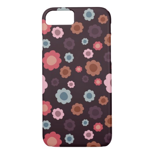 花かわいらし柄ケースメイトiPhoneケース Case-Mate iPhoneケース (裏面)