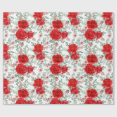 花かわいらし柄包装紙 ラッピングペーパー (フラット)