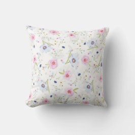 花かわいらし柄 クッション