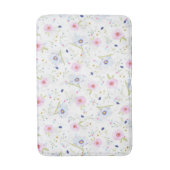 花かわいらし柄 バスマット (正面縦)