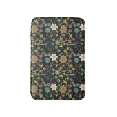 花かわいらし柄 バスマット (正面縦)