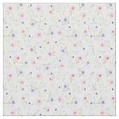 花かわいらし柄 ファブリック (クローズアップ)