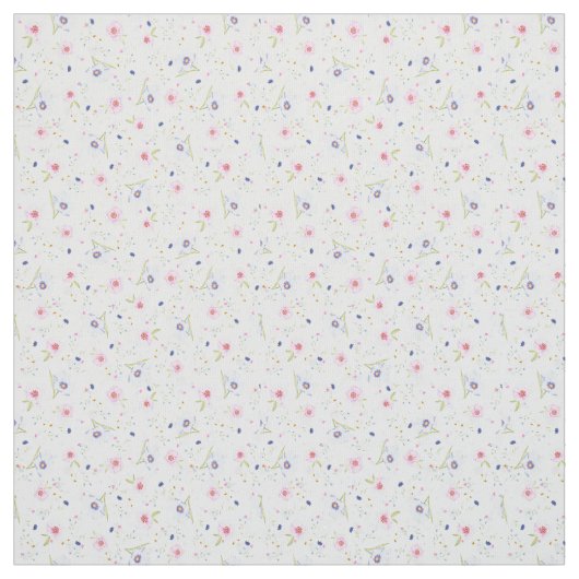 花かわいらし柄 ファブリック (見本)