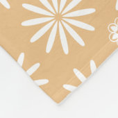 花かわいらし柄 フリースブランケット (角)