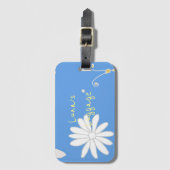 花かわいらし柄 ラゲッジタグ (正面縦)
