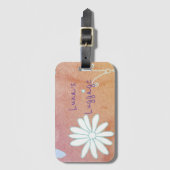 花かわいらし柄 ラゲッジタグ (正面縦)