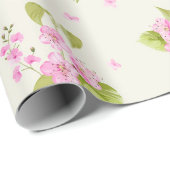 花かわいらし柄 ラッピングペーパー (ロールコーナー)