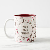 花かわいらし模様マグカップ ツートーンマグカップ (左)