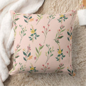 花かわいらし模様屋外装飾用クッション クッション (ブランケット)