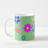 花かわいらし猫マグ コーヒーマグカップ (左)