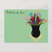 花かわいらし生考え花葉書 ポストカード (正面)