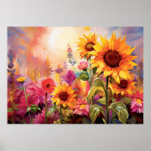 花かわいらし畑のひまカラフルま ポスター (正面)