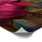 花かわいらし畑のひまカラフルま ポスター (角)