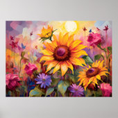 花かわいらし畑のひまカラフルま ポスター (正面)