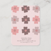 花かわいらし職人イヤリングディスプレイカード コーリングカード (裏面)