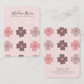 花かわいらし職人イヤリングディスプレイカード コーリングカード (正面/裏面)