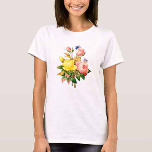 花かわいらし自然 Tシャツ (正面)