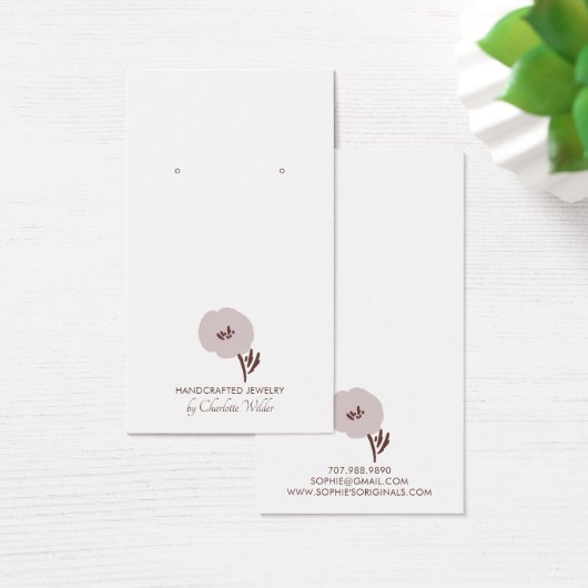 花かわいらし色彩の鮮やかイヤリング表示カード (デスク)