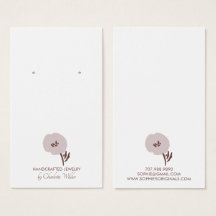 花かわいらし色彩の鮮やかイヤリング表示カード