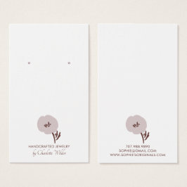 花かわいらし色彩の鮮やかイヤリング表示カード