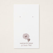 花かわいらし色彩の鮮やかイヤリング表示カード (正面)