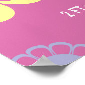 花かわいらし色(ピンク) ポスター (角)