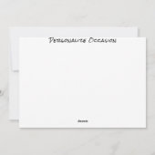 花かわいらし花花束アートカラーペンシルスケッチ シーズンカード (裏面)