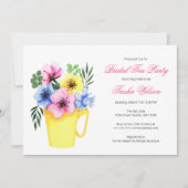 花かわいらし茶のブライダルシャワー茶パーティー 招待状 (正面)