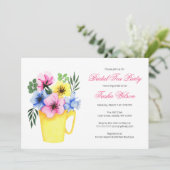 花かわいらし茶のブライダルシャワー茶パーティー 招待状 (スタンド正面)