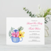 花かわいらし茶のブライダルシャワー茶パーティー 招待状 (スタンド正面)